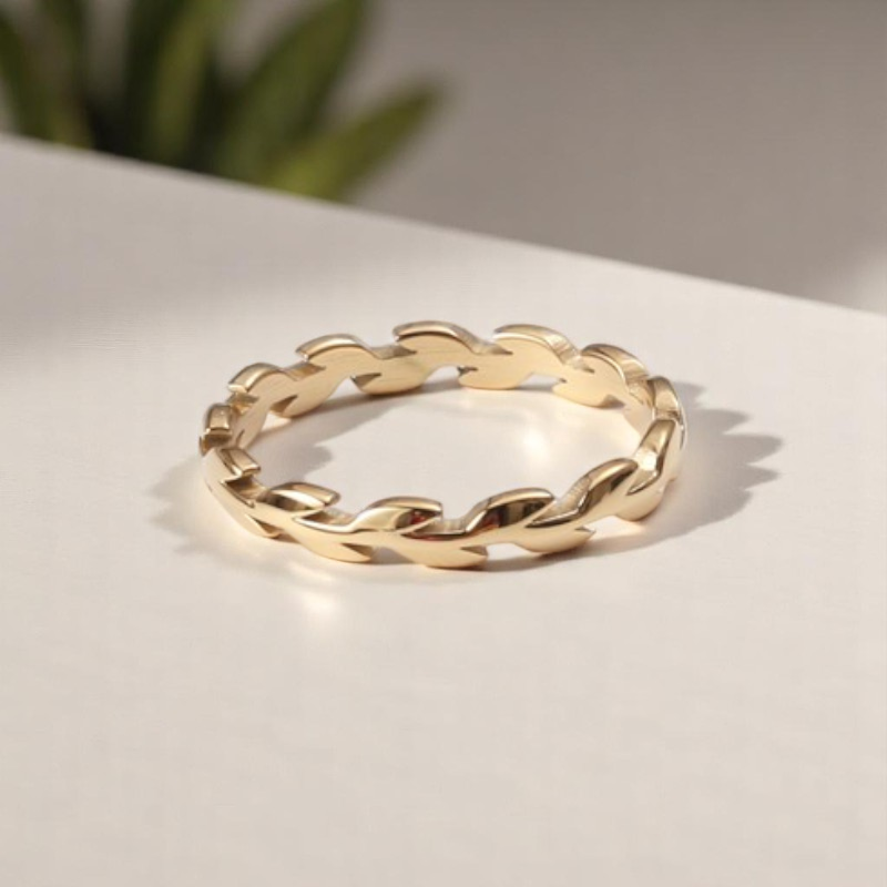 Golden Embrace Vine Ring