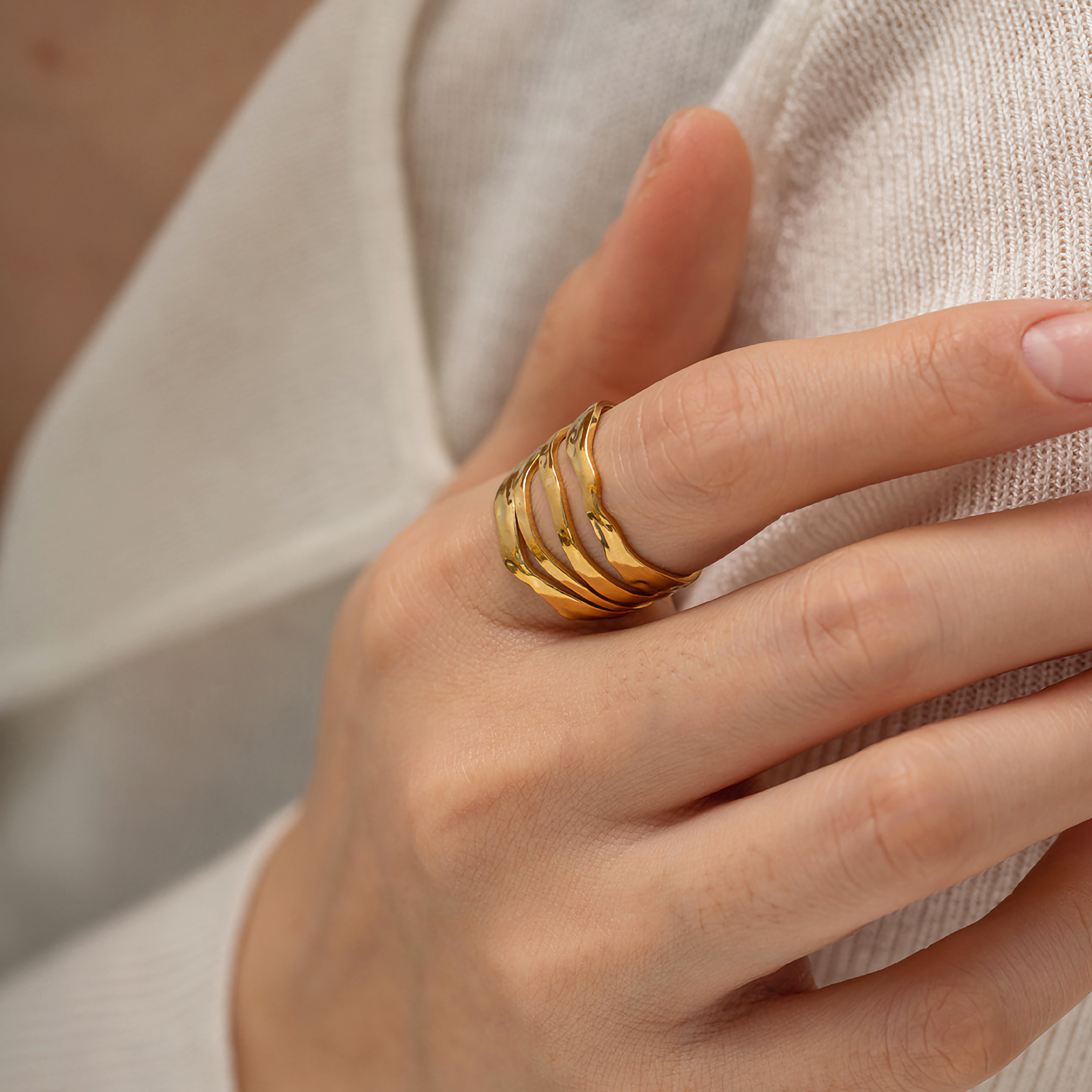 Aurelia Sculpted Gold Ring