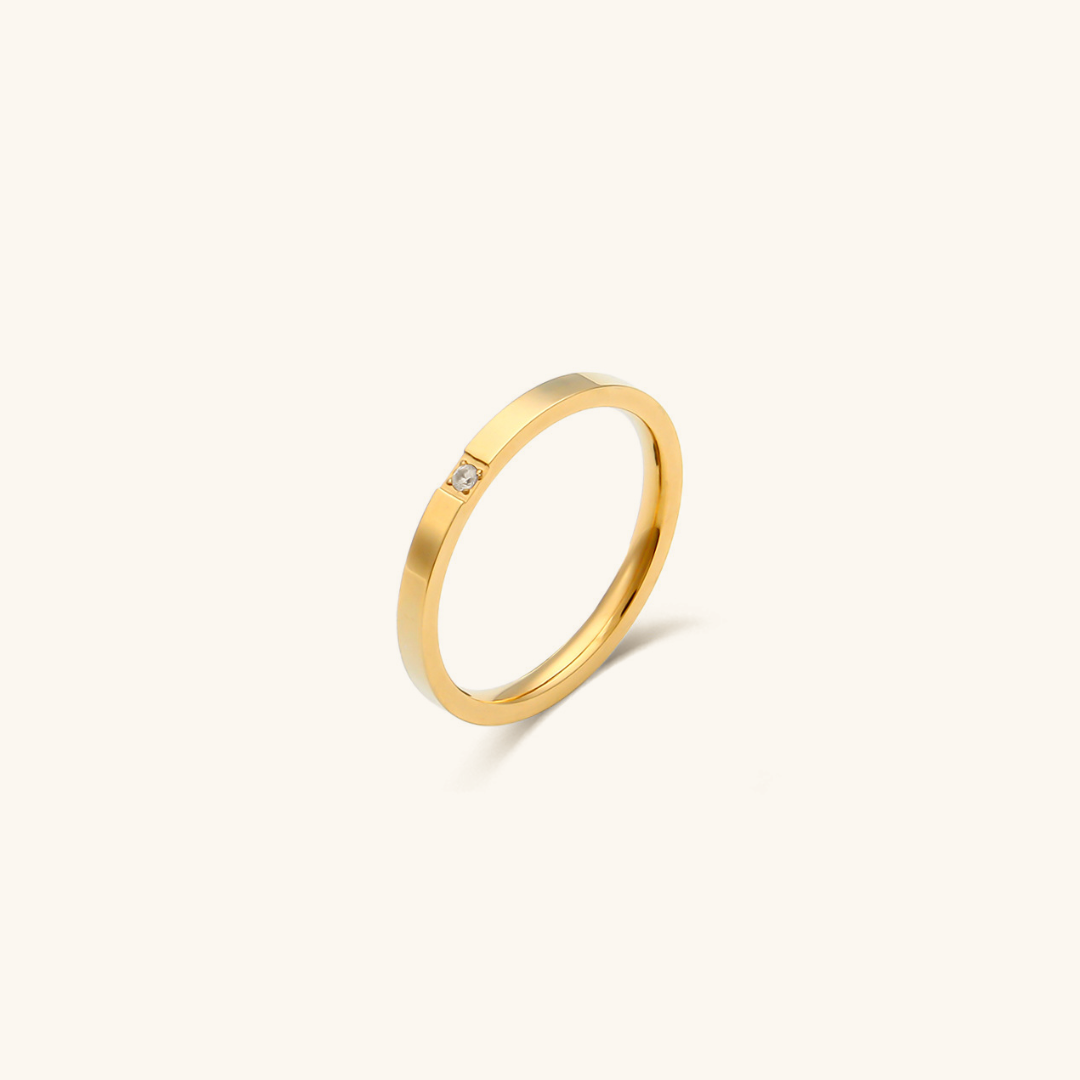 Radiant Sage Gold Ring