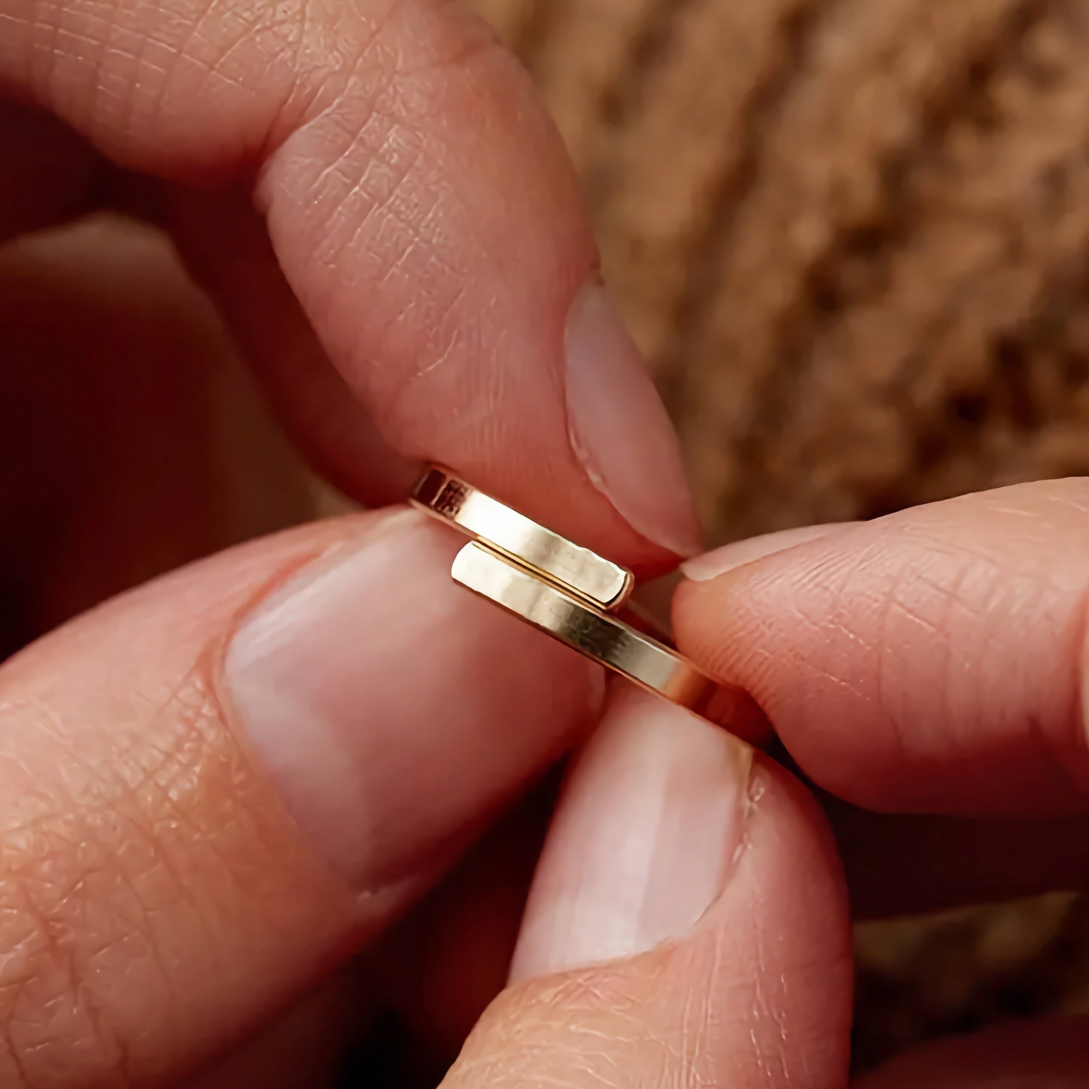Elegant Geometric Gold Ring