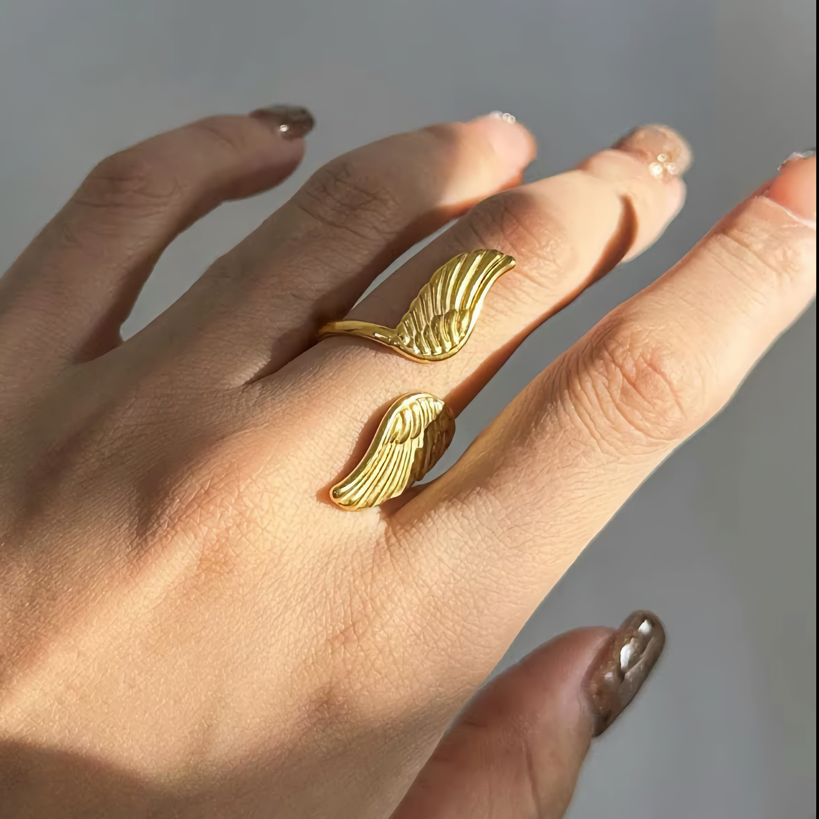 Majestic Gold Winged Ring