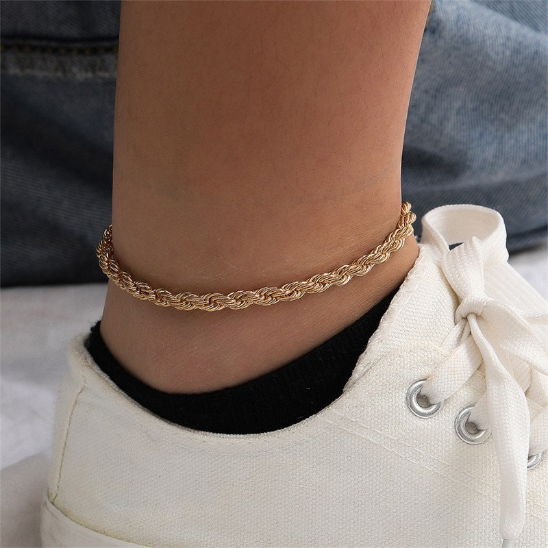 Leila Twisted Rope Anklet