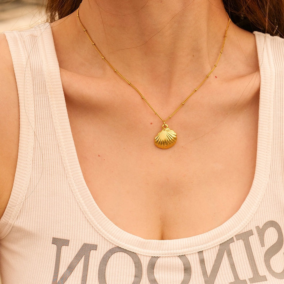 Seaside Serenity Gold Necklace