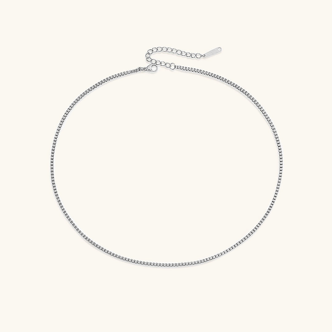 Elegant Gold Box Chain Necklace