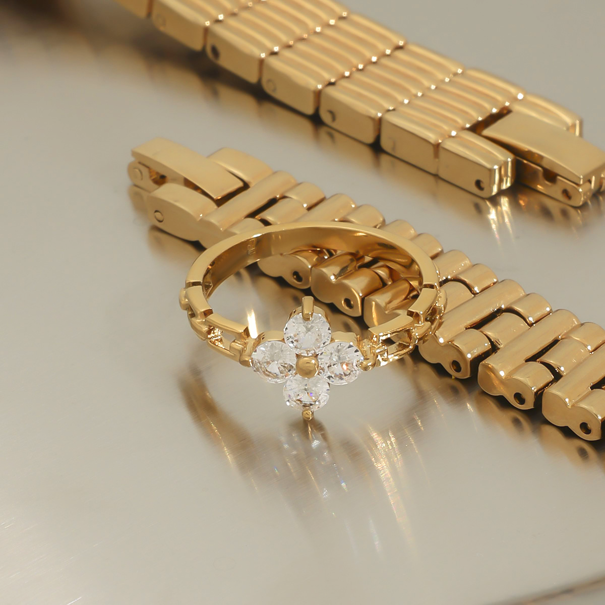 Clestine Diamond Bloom Ring