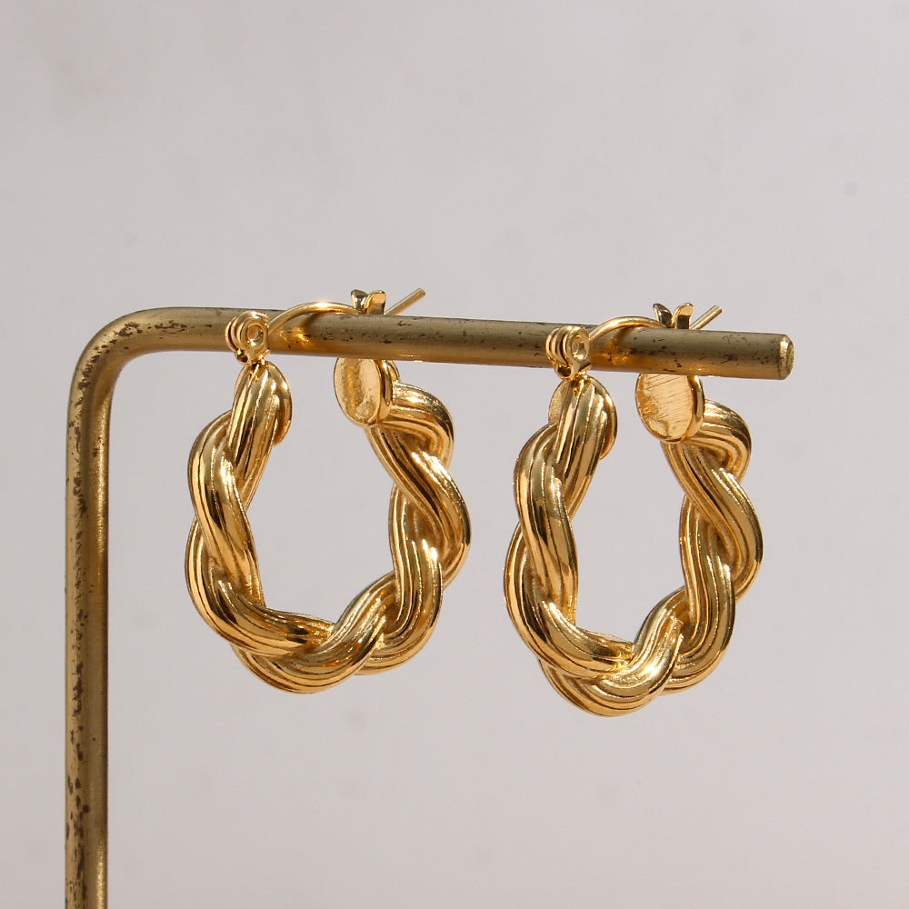 Layla Twisted Hoops