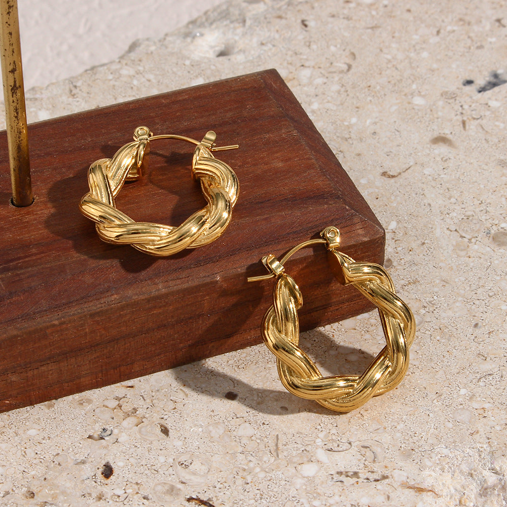 Layla Twisted Hoops