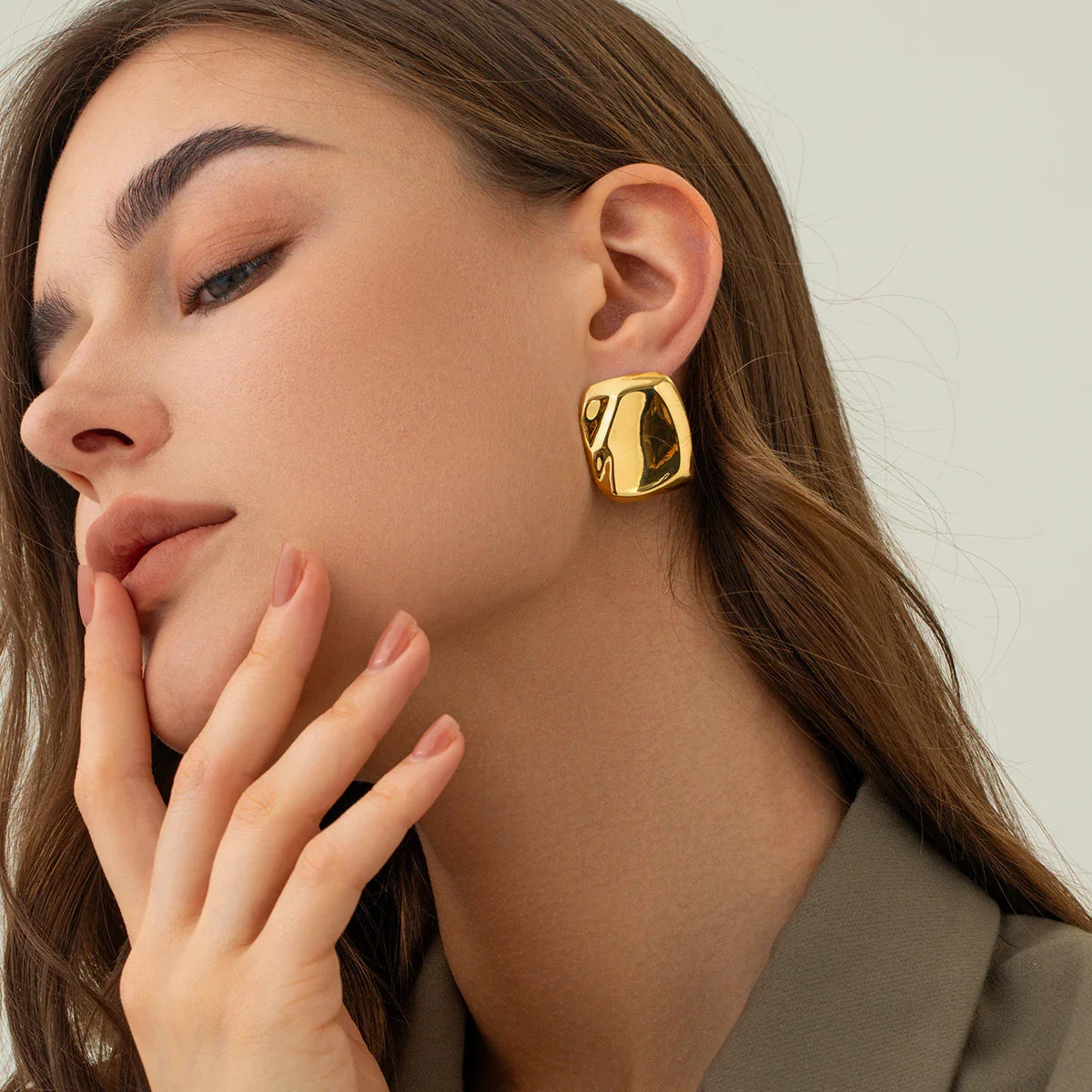 Ethereal Gold Studs