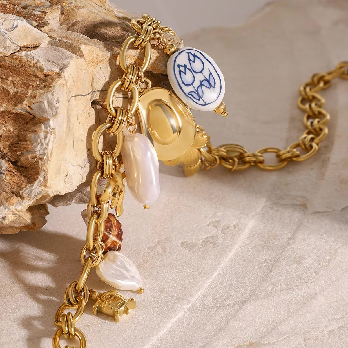 Seafoam Shimmer Ocean Necklace