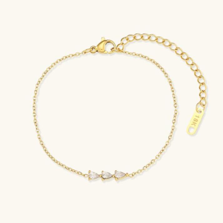 Radiant Teardrop Diamond Bracelet