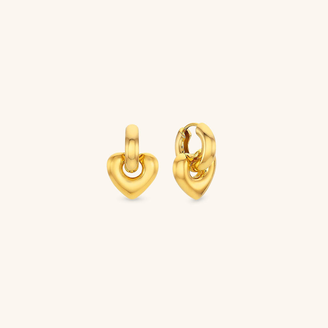 Elegant Gold Feather Earrings