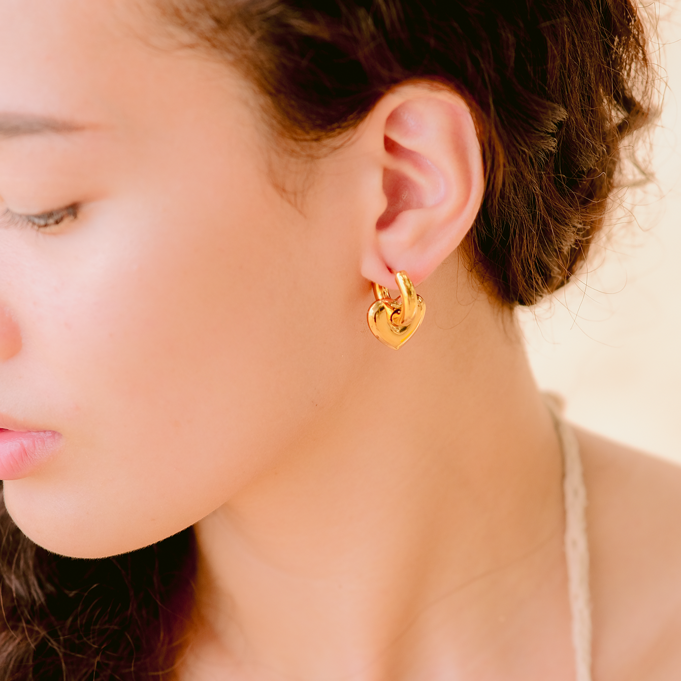 Elegant Gold Feather Earrings