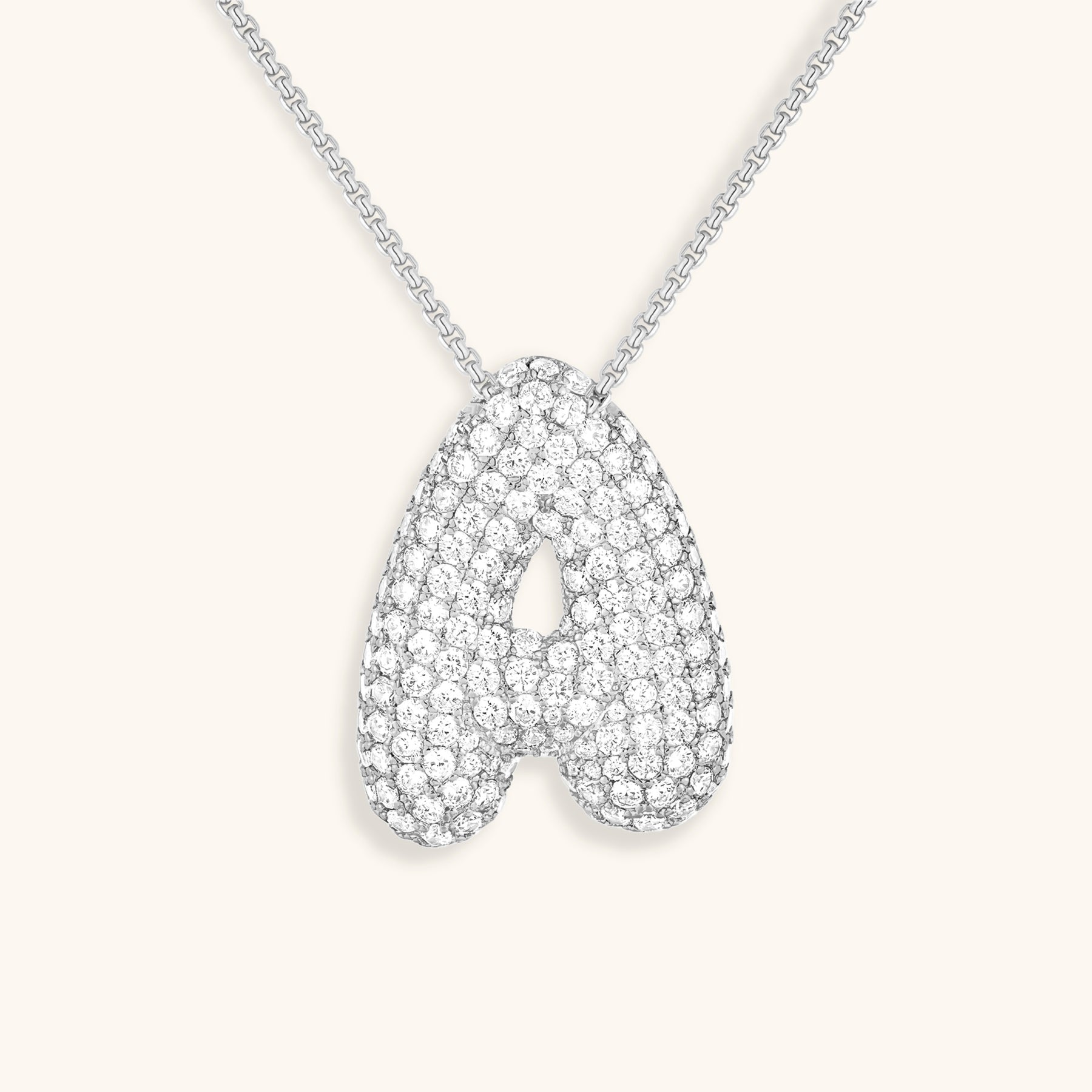 Bespoke Diamond Initial Pendant Necklace