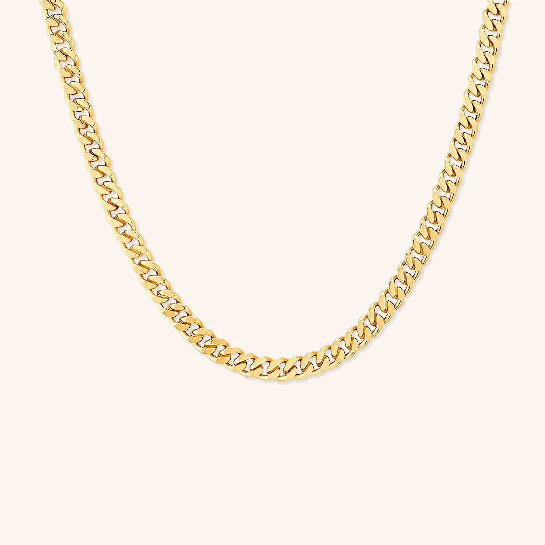 Gold Sparkle Chain Necklace