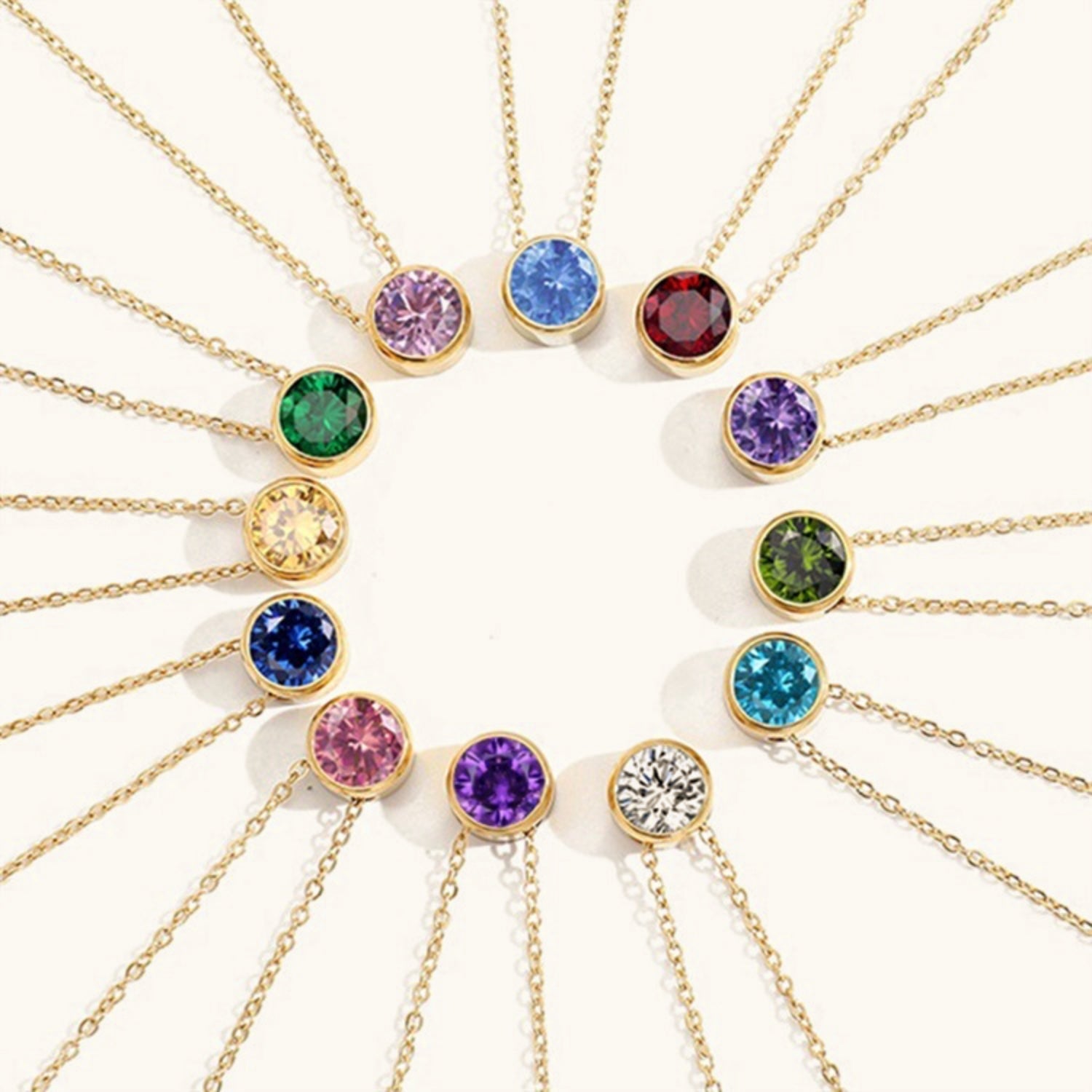 Personalized Birthstone Necklace