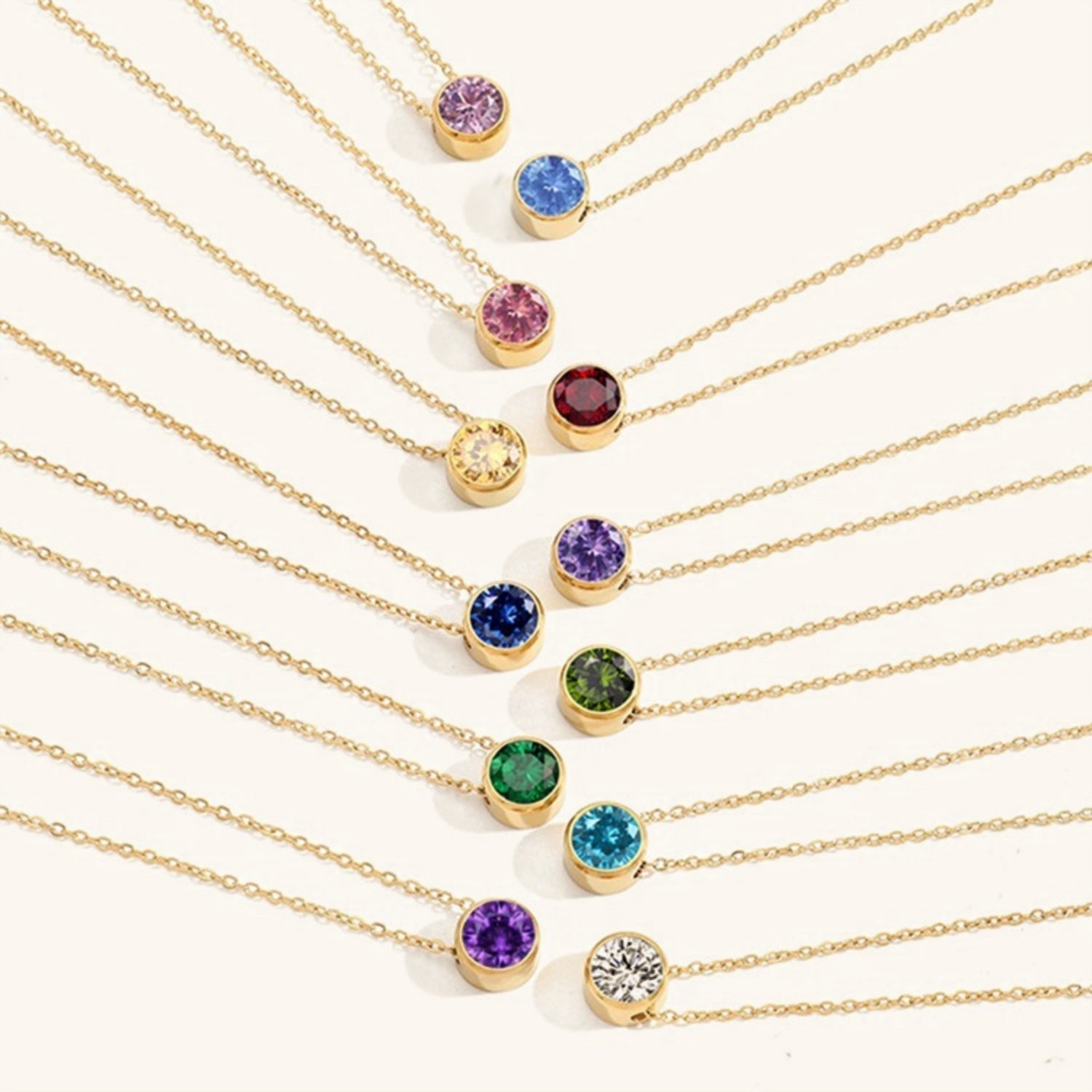 Personalized Birthstone Necklace