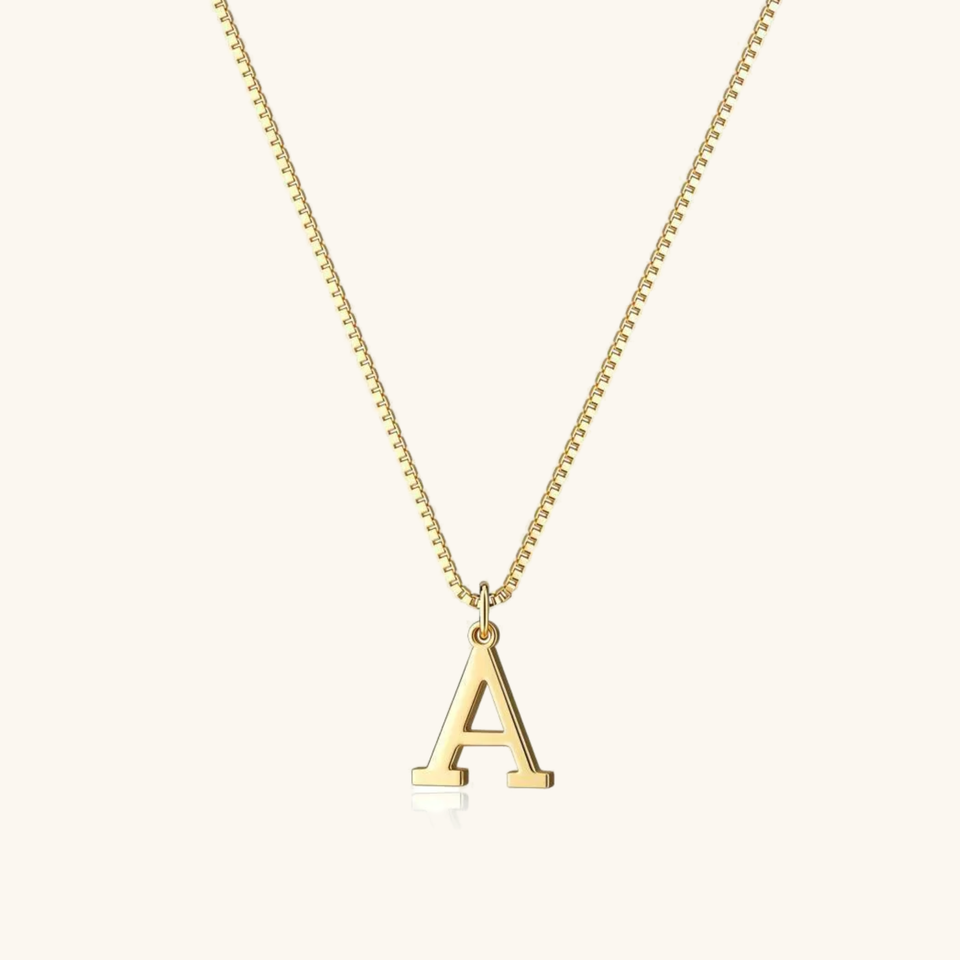 Personalized Initial Gold Necklace