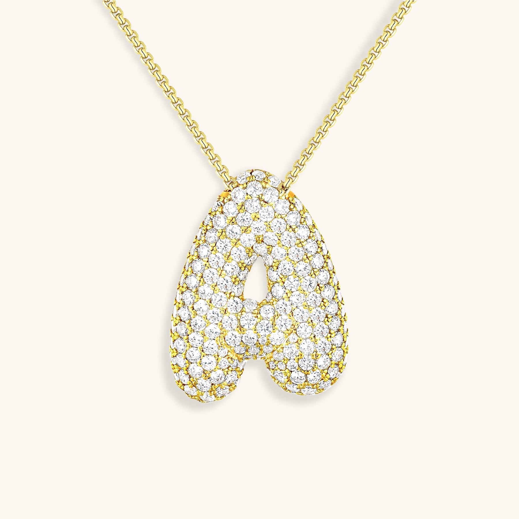 Bespoke Diamond Initial Pendant Necklace