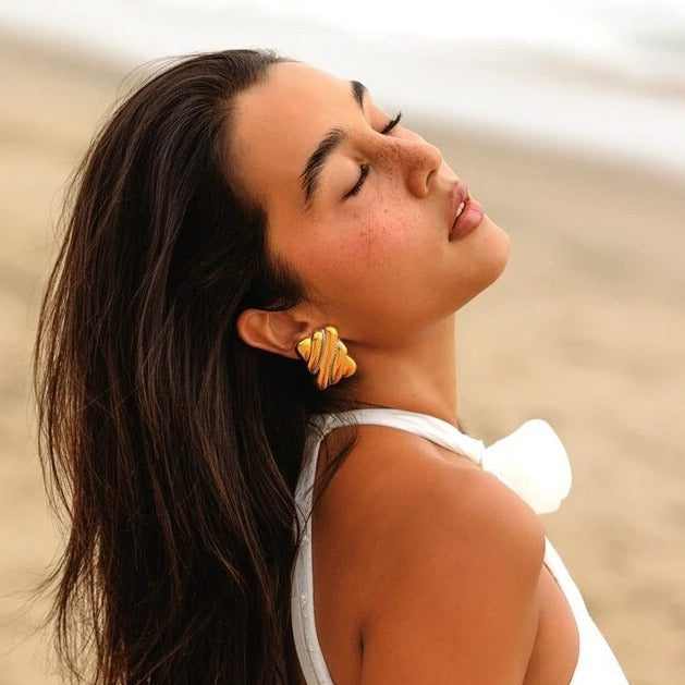 Ethereal Gold Hoop Earrings