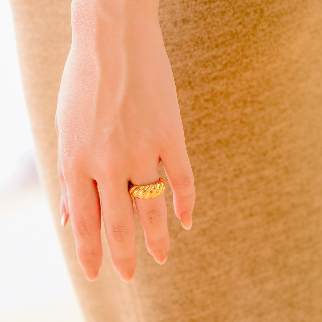 Golden Crescent Ring