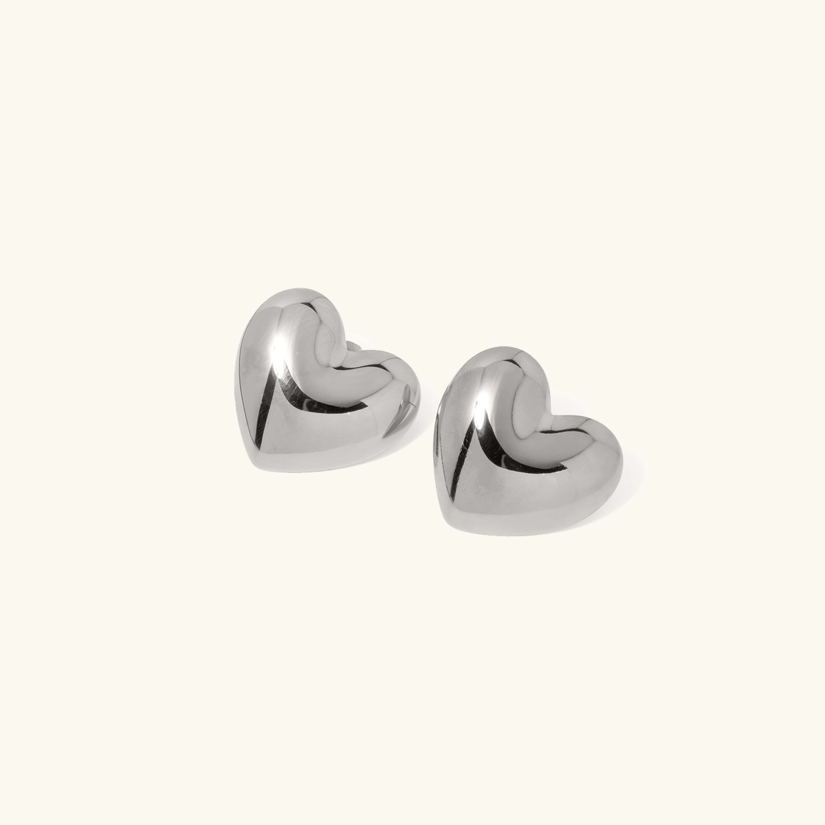 Cherish Heart Gold Earrings