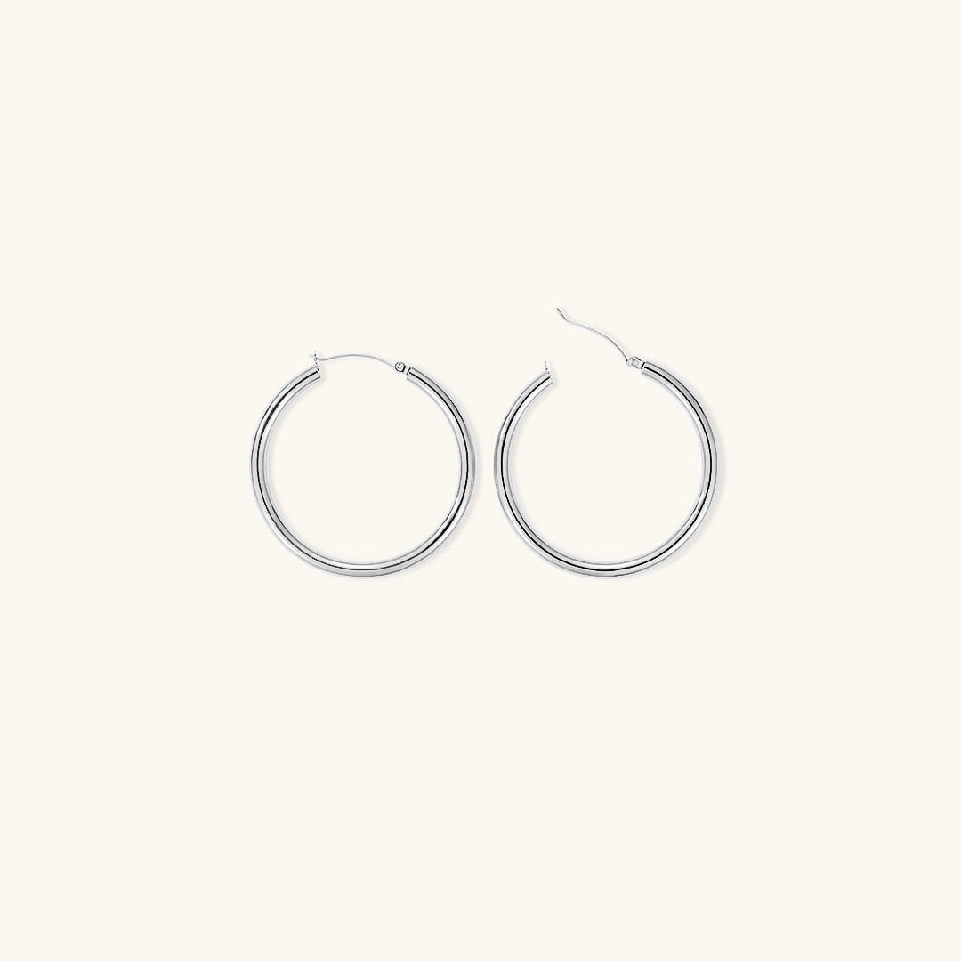 Chunky Gold & Silver Statement Hoops