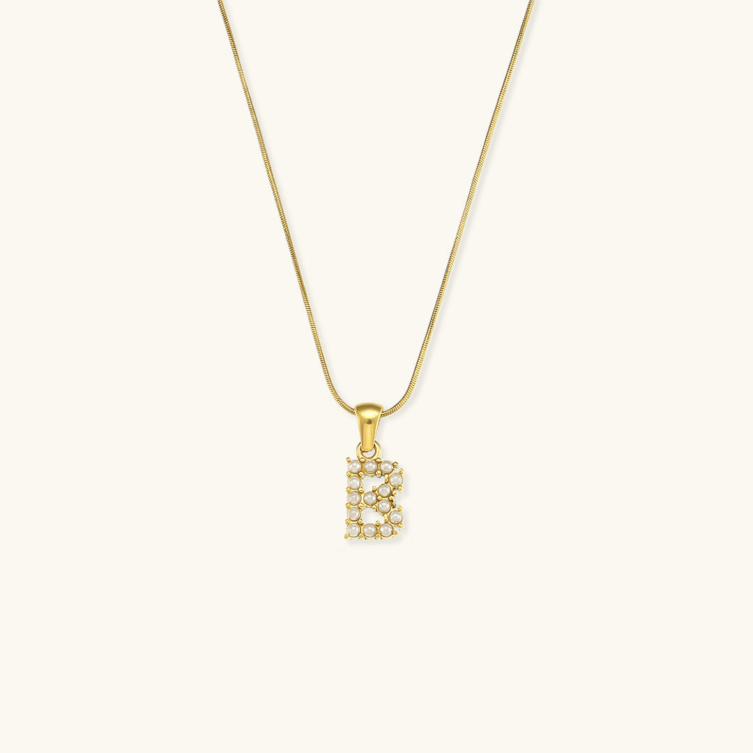 Personalized Pearl Initial Necklace