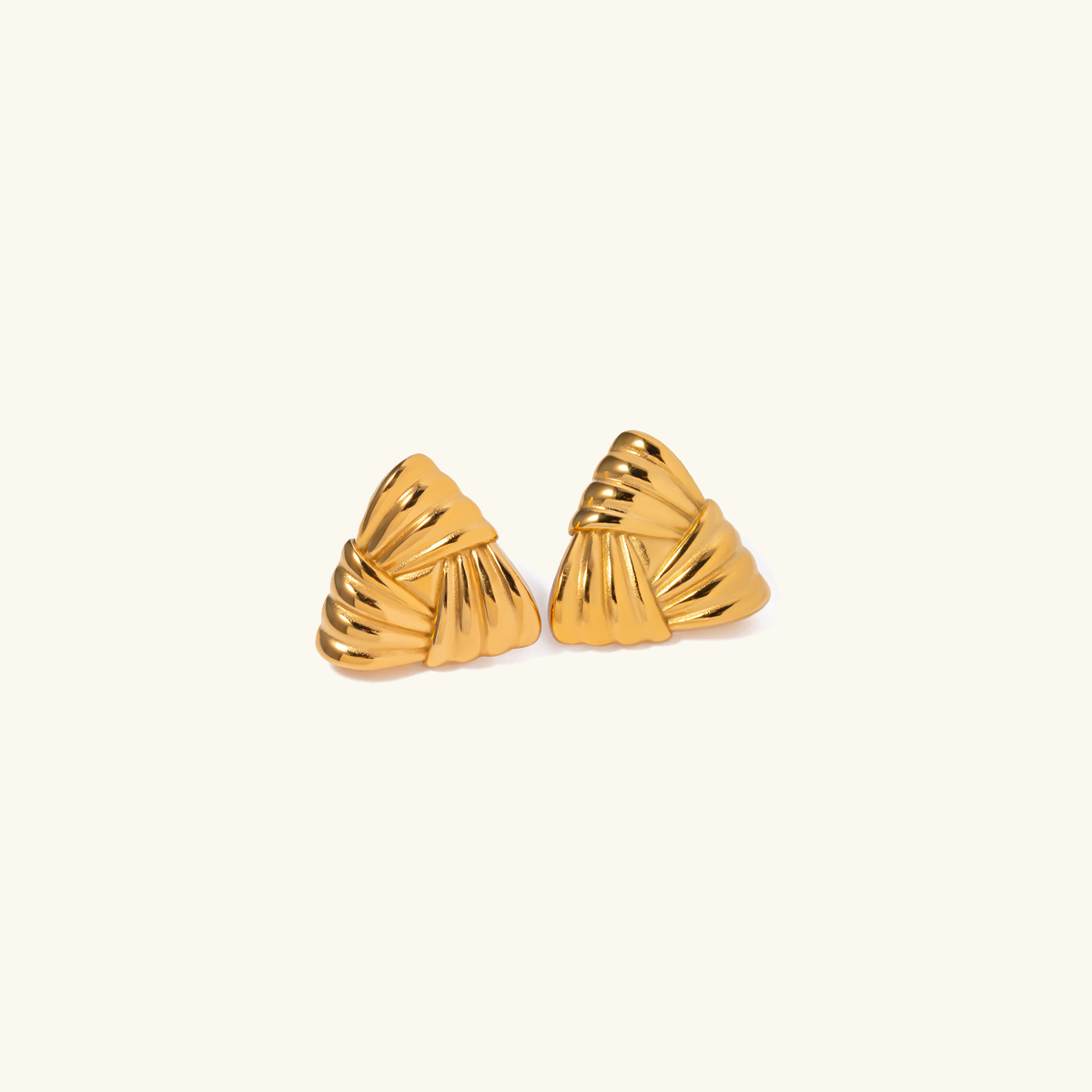 Brigitte Geometric Gold Earrings