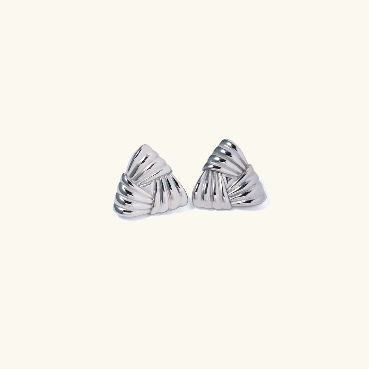 Brigitte Geometric Gold Earrings