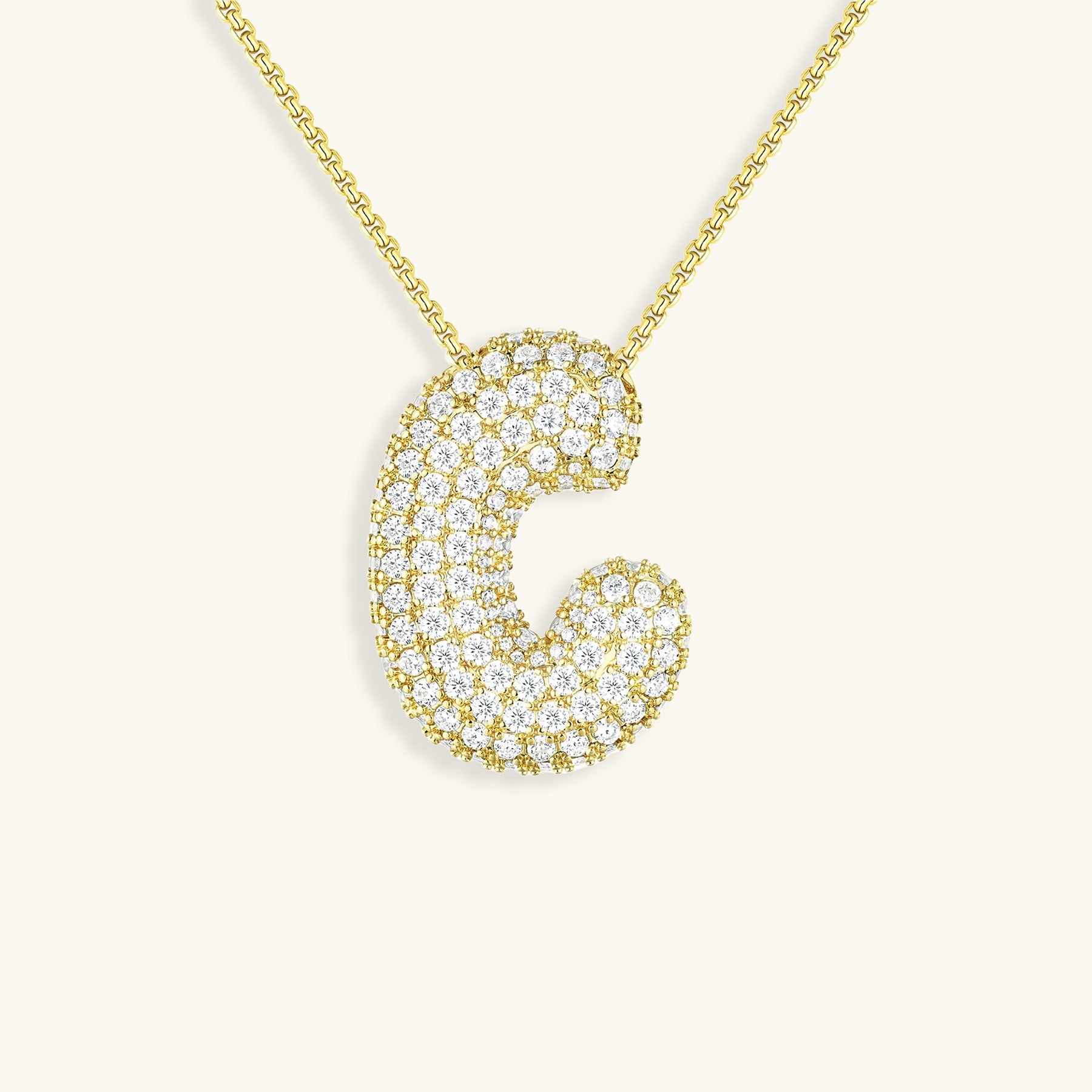 Bespoke Diamond Initial Pendant Necklace