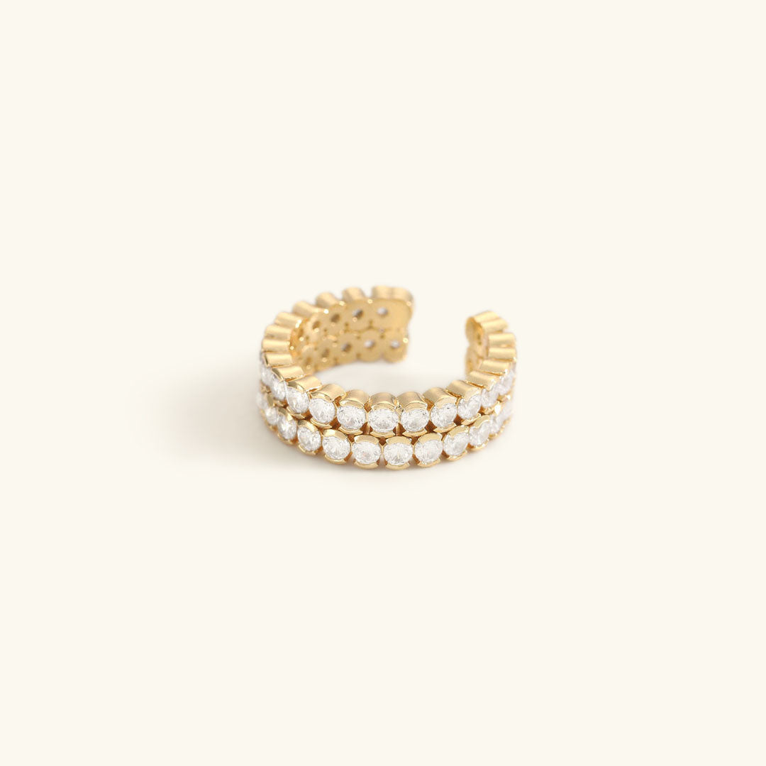 Radiant Gold Sparkle Ring