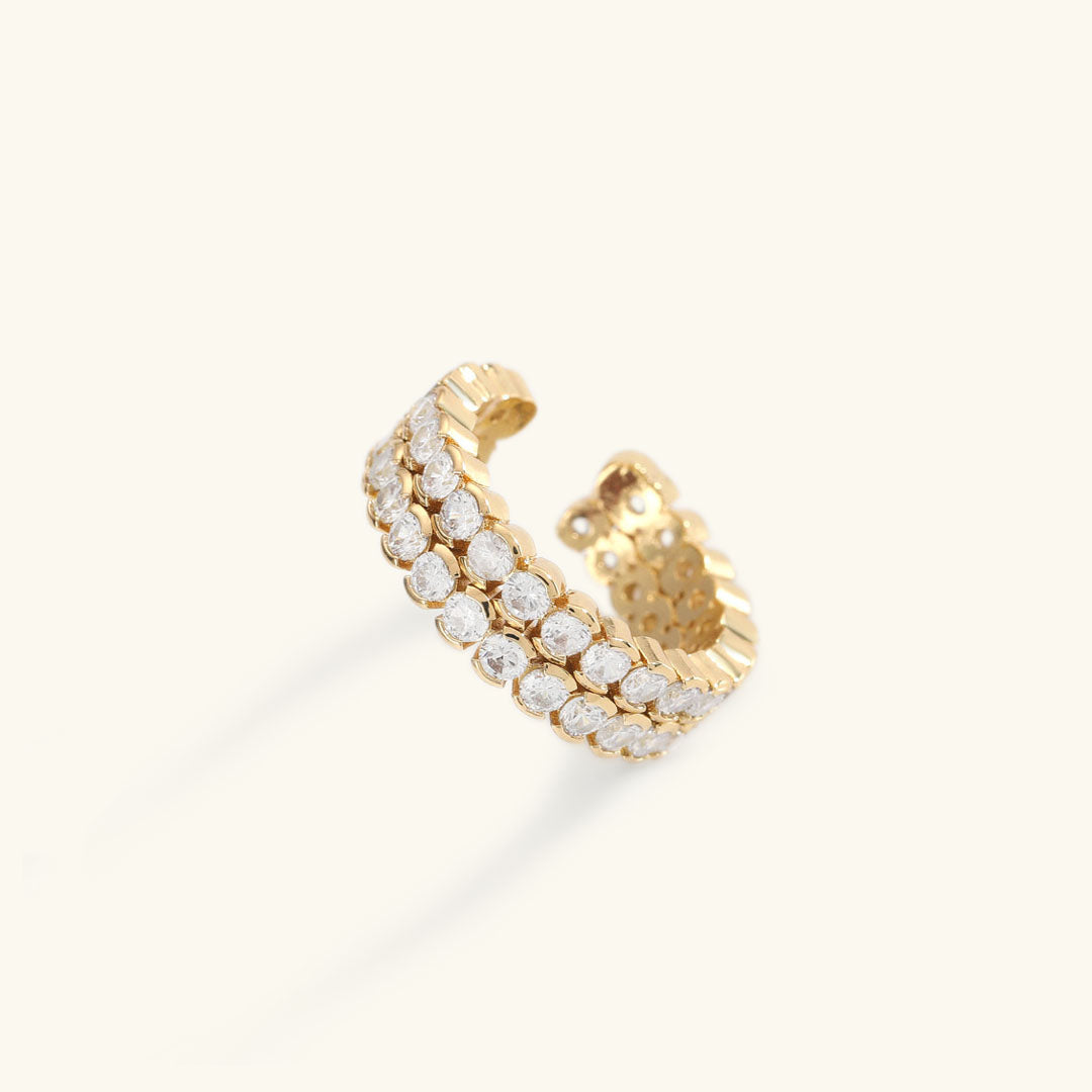 Radiant Gold Sparkle Ring