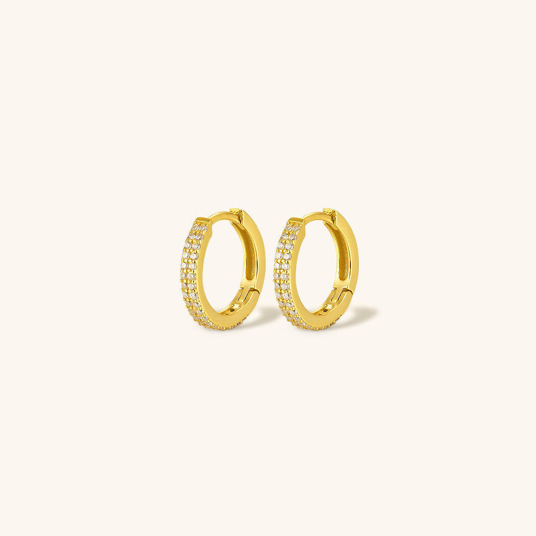 Cathy Sparkle Hoop Earrings