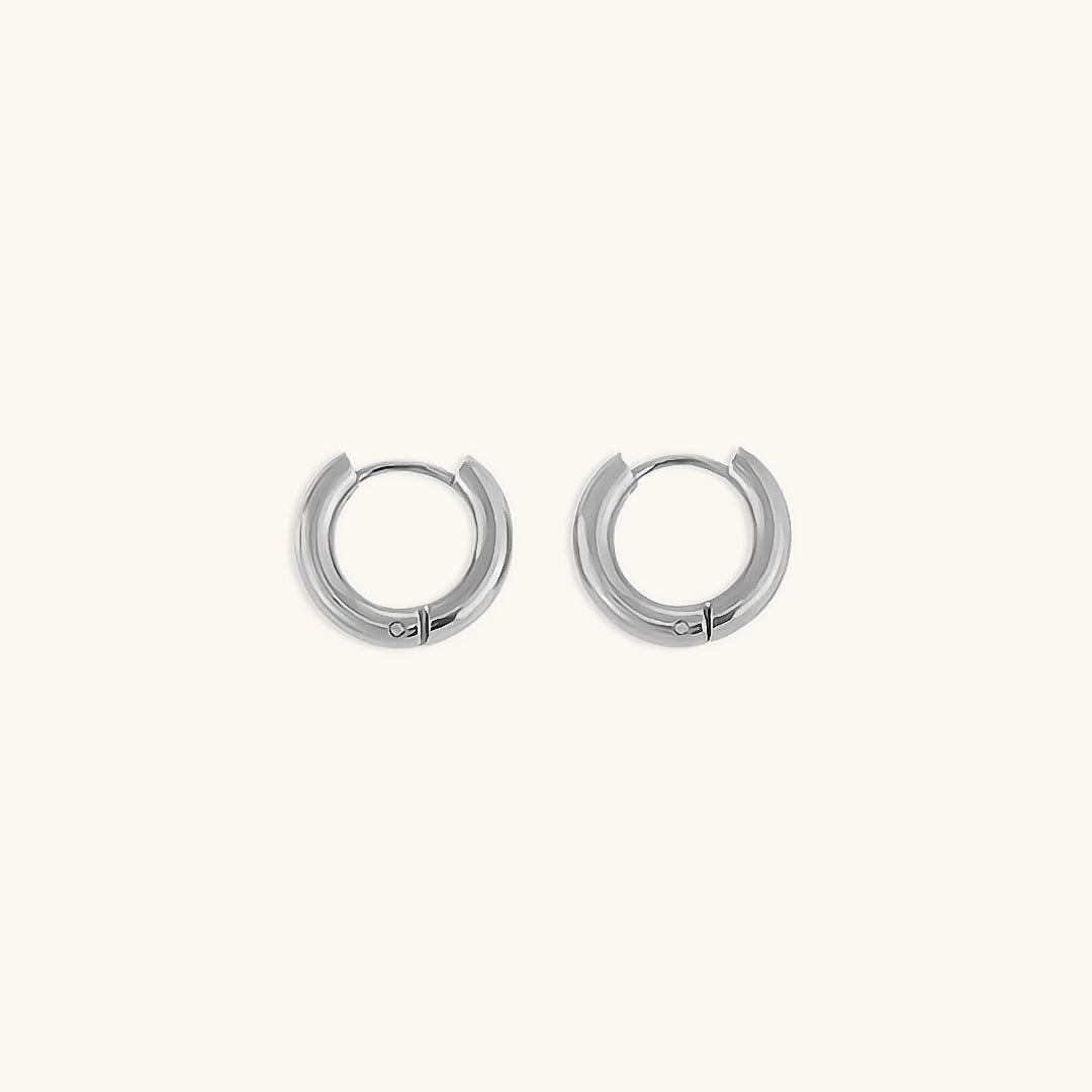 Elegant Gold & Silver Hoops Set