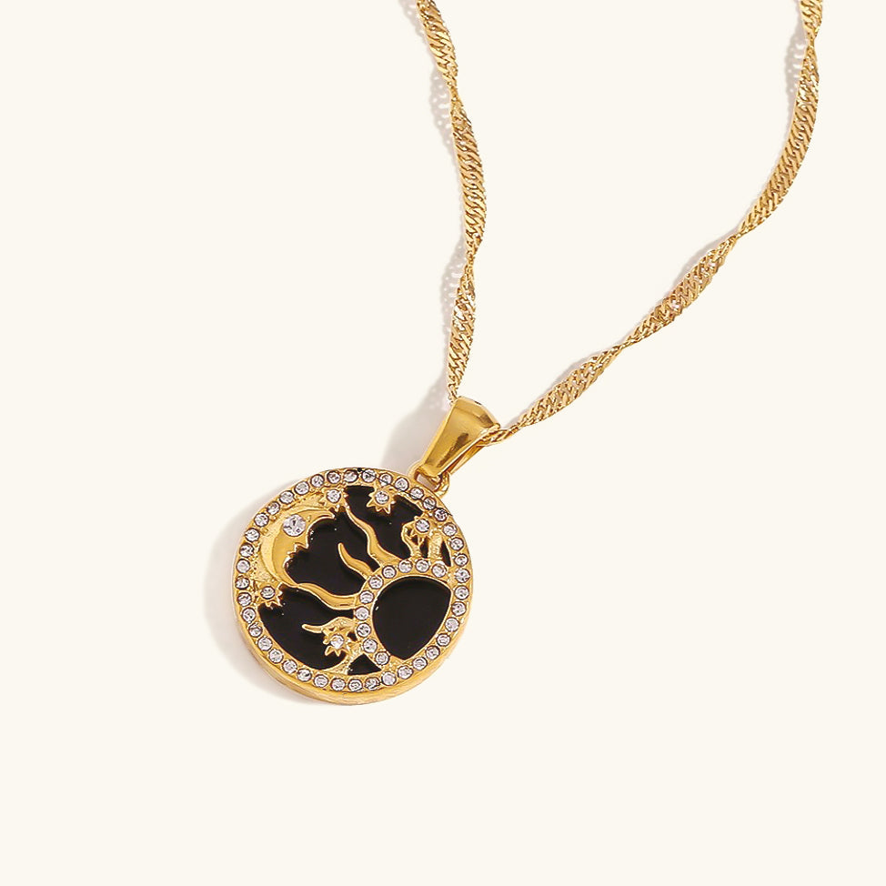 Celestial Radiance Gold Necklace