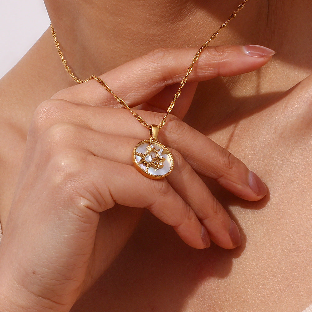 Celestial Radiance Gold Necklace