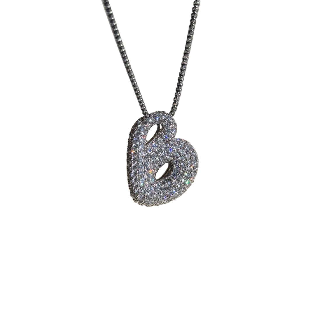 Bespoke Diamond Initial Pendant Necklace