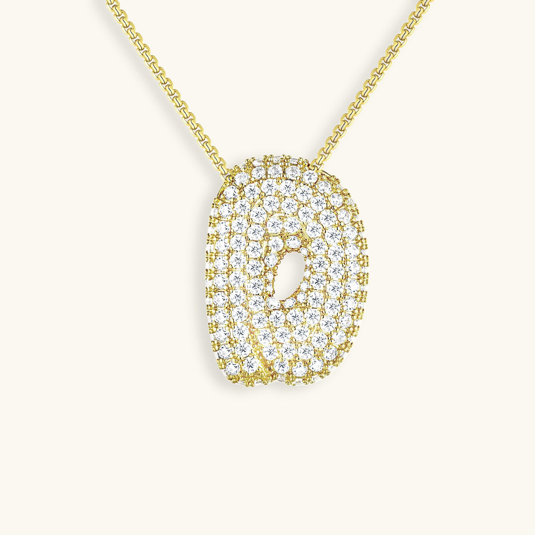 Bespoke Diamond Initial Pendant Necklace