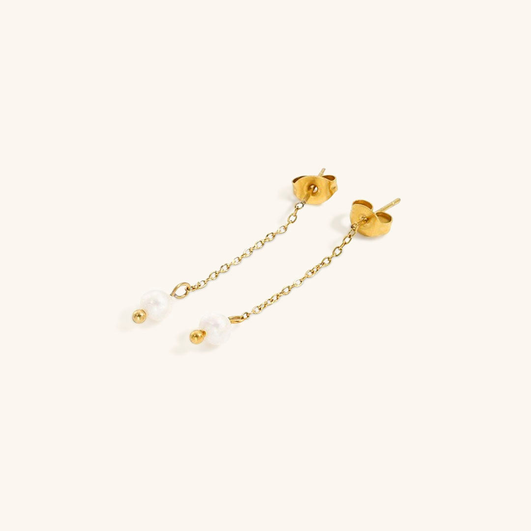 Elegant Pearl Drop Earrings