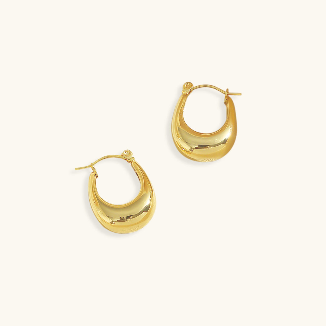 Evie Gold Hoop Earrings