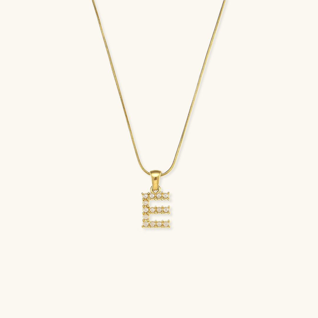 Personalized Pearl Initial Necklace