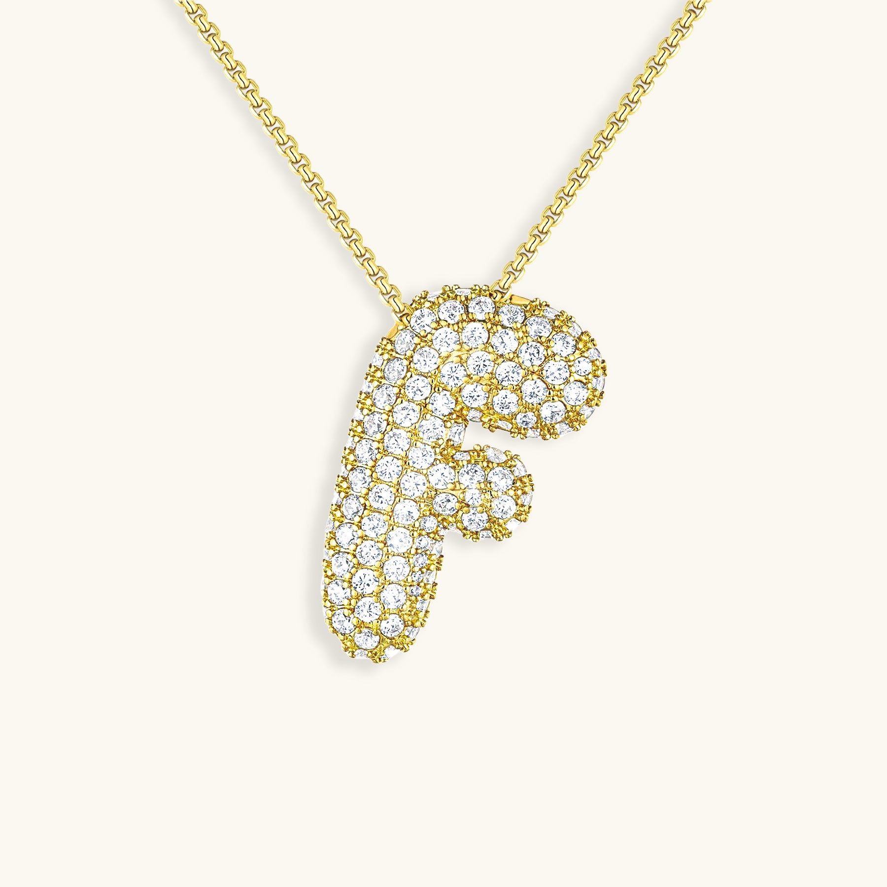 Bespoke Diamond Initial Pendant Necklace