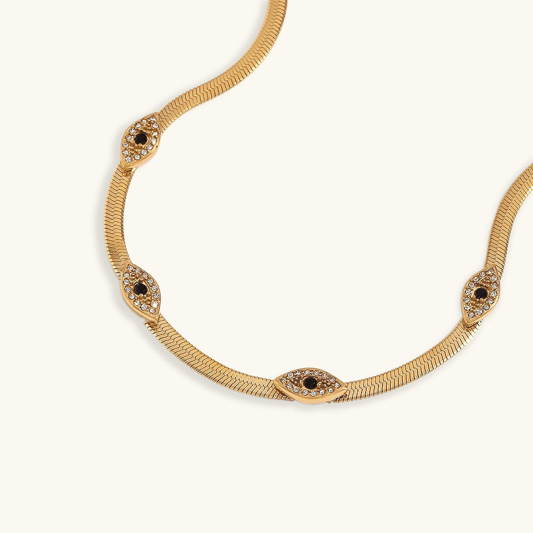 Aura Evil Eye Gold Chain