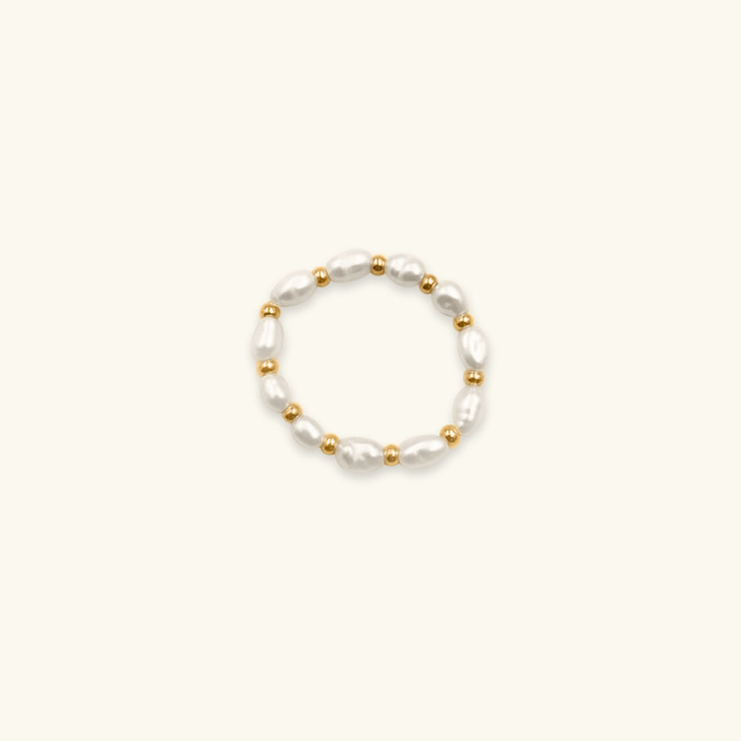 Elegant Pearl Band Ring