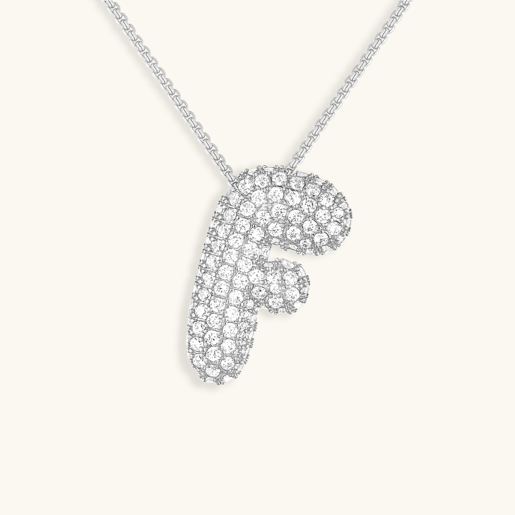Bespoke Diamond Initial Pendant Necklace