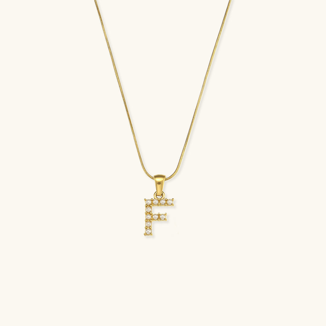 Personalized Pearl Initial Necklace
