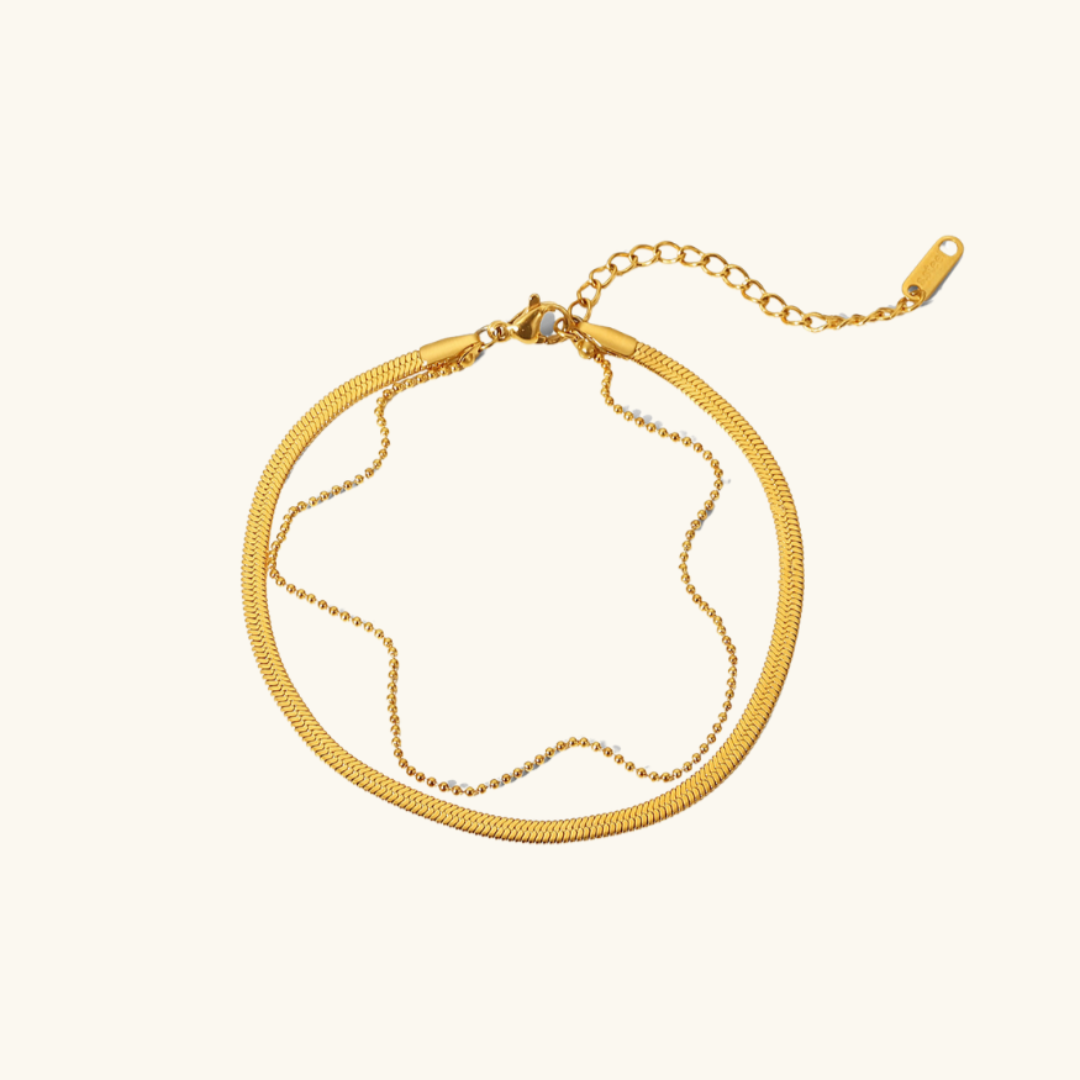 Chic Layered Gold Anklet