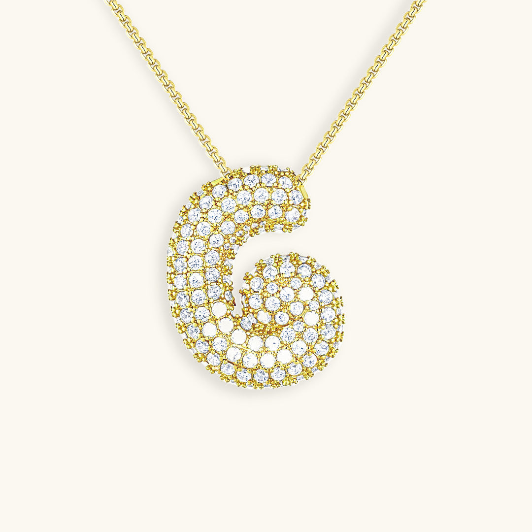 Bespoke Diamond Initial Pendant Necklace
