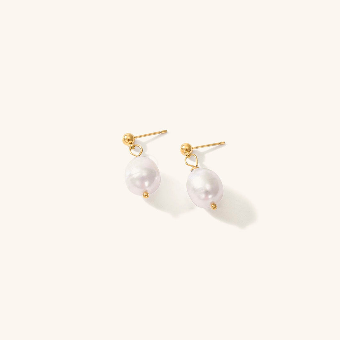 Luminous Pearl Drop Earrings