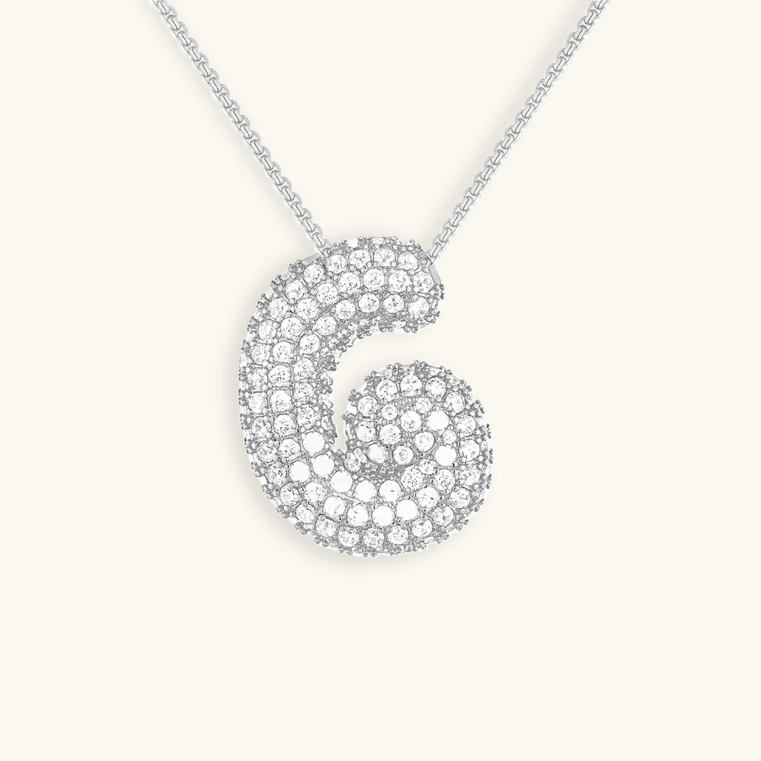 Bespoke Diamond Initial Pendant Necklace